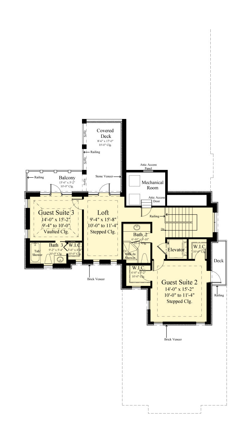 plan #6768 second floor plan