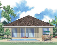 Cateena-Rear Elevation Rendering- Plan #6503