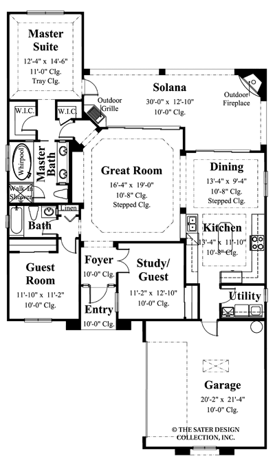 catalina-main level floor plan-plan #6505