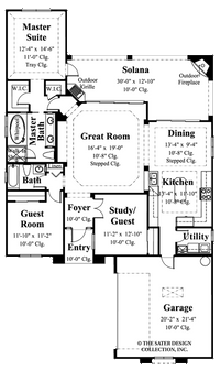 Catalina-Main Level Floor Plan-Plan #6505
