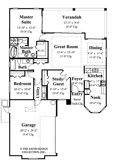 Bella Mia Main Level Floor Plan - Plan #6507
