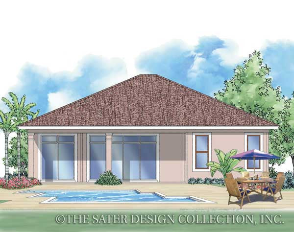 Bella Mia-Rear Elevation Render-Plan #6507