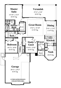 Belizza Home Main Level Floor Plan- #6508