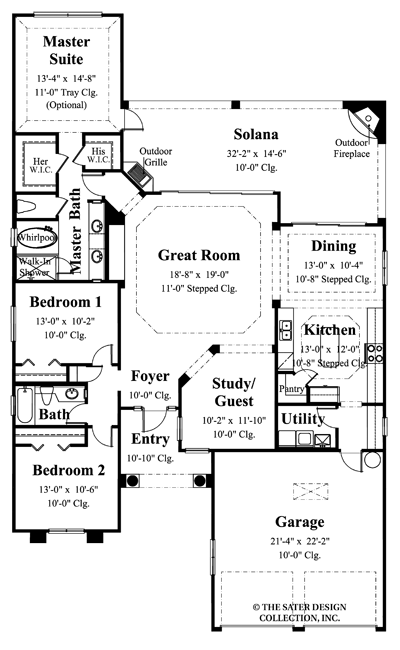 Del Rosa-Main Level Floor Plan-#6510