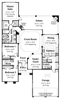 Del Rosa-Main Level Floor Plan-#6510