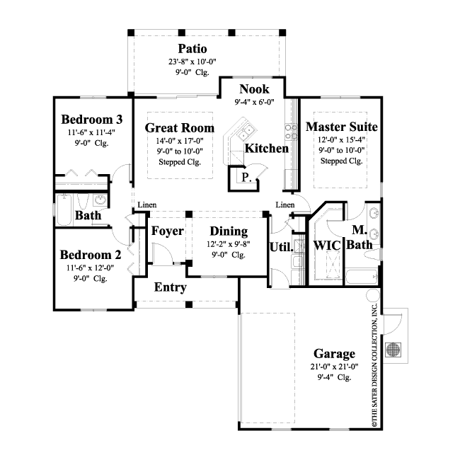 calhoun home floor plan - plan #6526