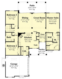 Josephine Home - Main Level Floor Plan -#6533