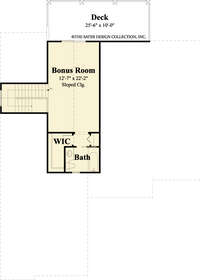 Josephine- Upper Level Floor Plan -Plan #6533