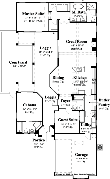 gavello floor plan - plan #6553