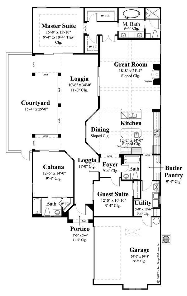 Floor Plan the Lizzano home plan
