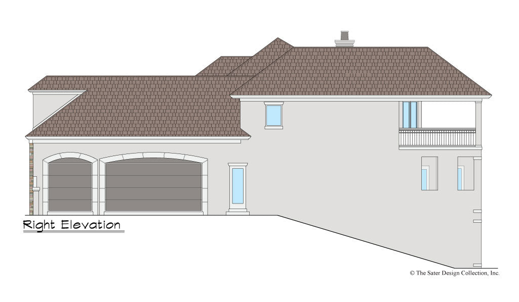 Maynard House Plan right elevation