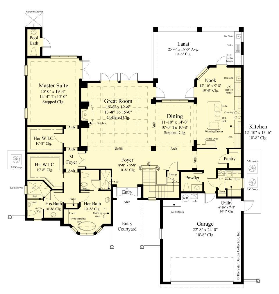 Belcourt Home Main Floor Plan #6583