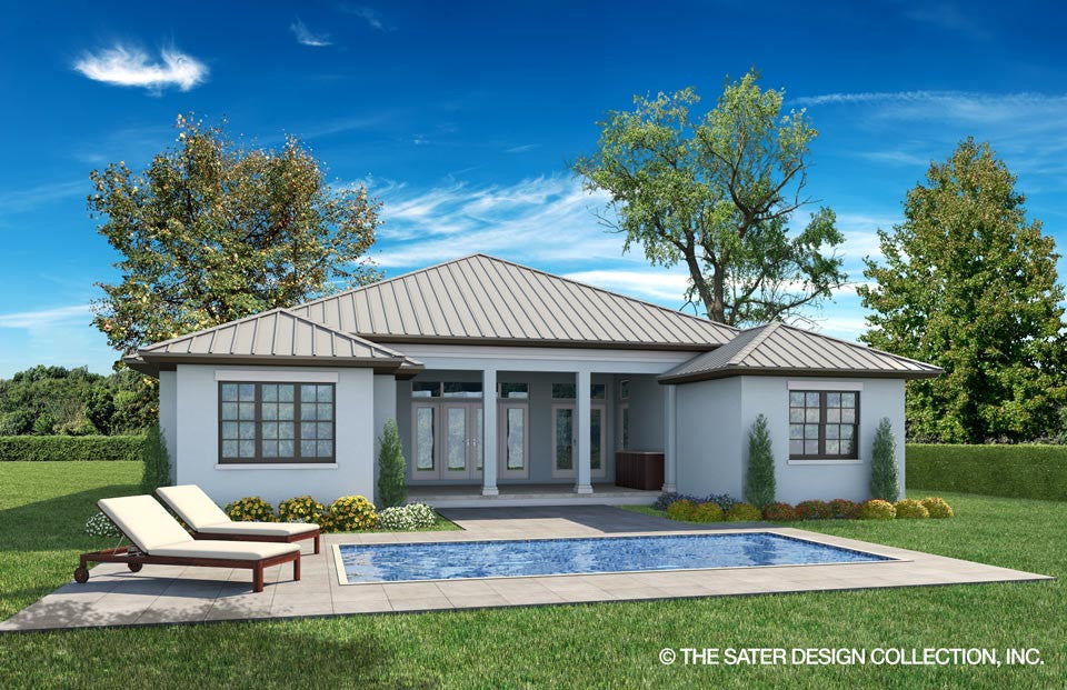 Birchley-West Indies Rear Elevation-Plan #6585