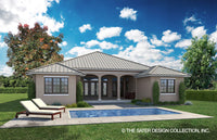 Elmhurst Way-Caribbean Rear Elevation-Plan #6586