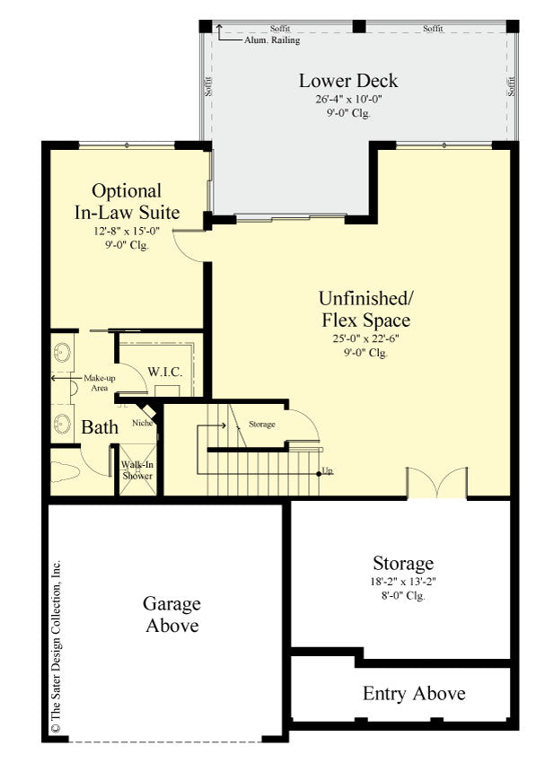 Jasmine Home Design Optional Basement floor plan