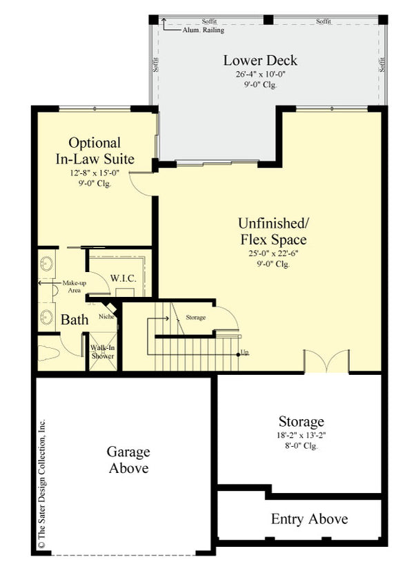 Jasmine Home Design Optional Basement floor plan