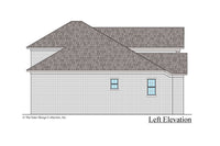 Azalea house design left elevation