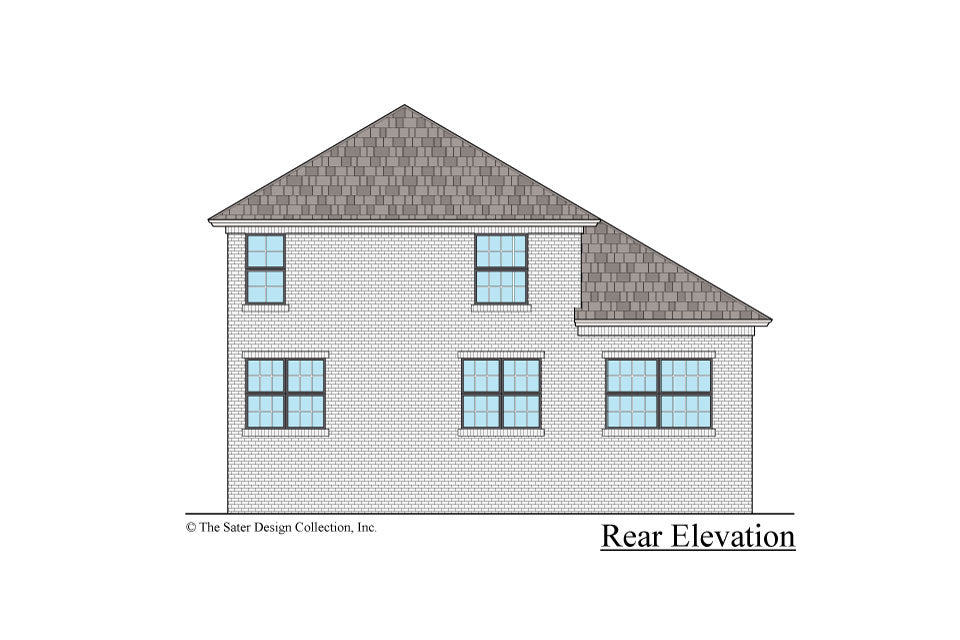 Azalea house design rear elevation