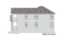 Azalea house design right elevation