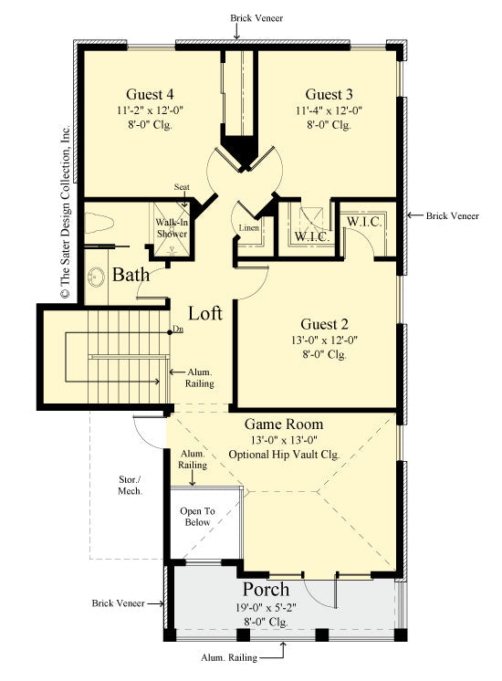 azalea home design second floor plan