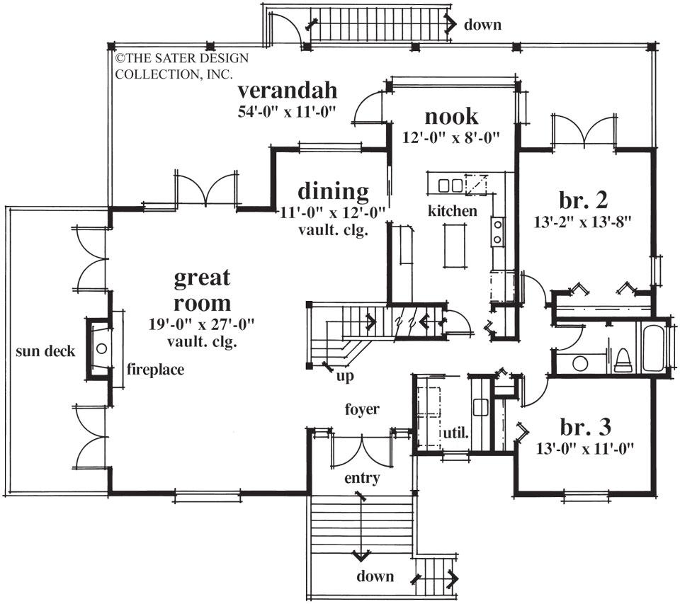 spyglass hill-main level floor plan