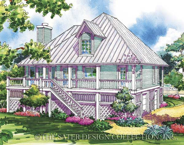 Tradewind Court-Rear Elevation-Plan #6617