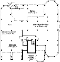 Cutlass Key-Lower Level Floor Plan-Plan#6619