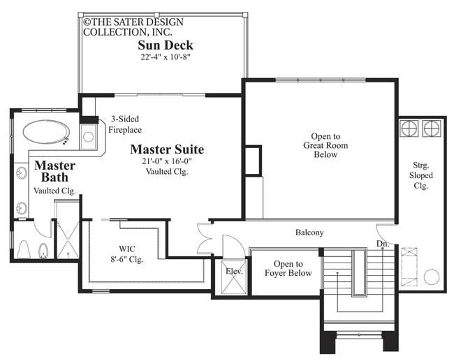 Galleon Bay-Upper Level Floor Plan-#6620