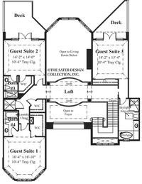 Port Royal Way Home-Upper Level Floor Plan-#6635
