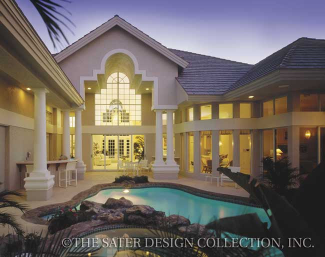 Grand Cypress Lane-Rear Elevation-Plan#6636