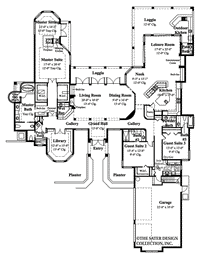 Broadmoor Walk- Main Level Floor Plan -#6641 by Sater Designs
