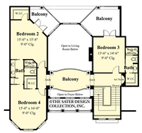 Hillcrest Ridge Upper Level Floor Plan -#6651