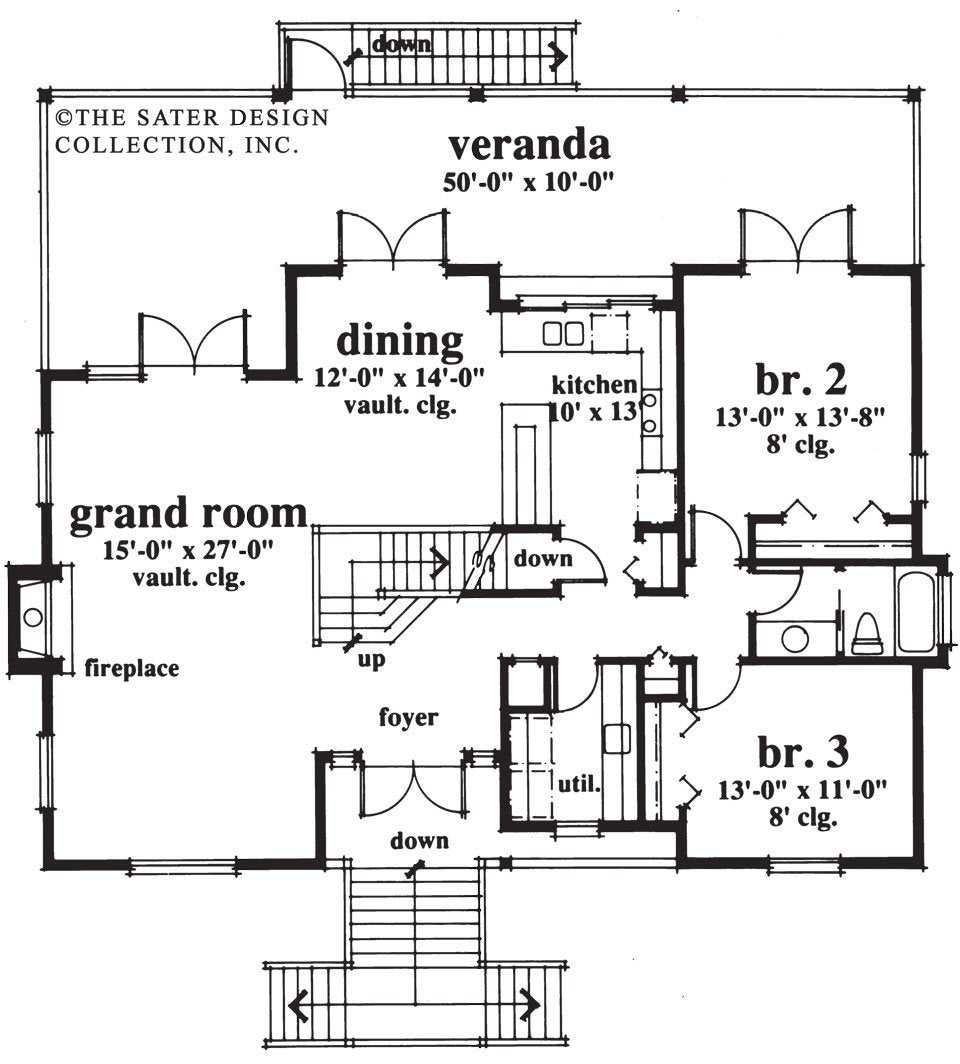 abaco bay-main level floor plan