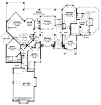 Biltmore Trace - Main Level Floor Plan -Plan #6657