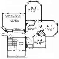 Edgewood Trail-Upper Level Floor Plan-#6667