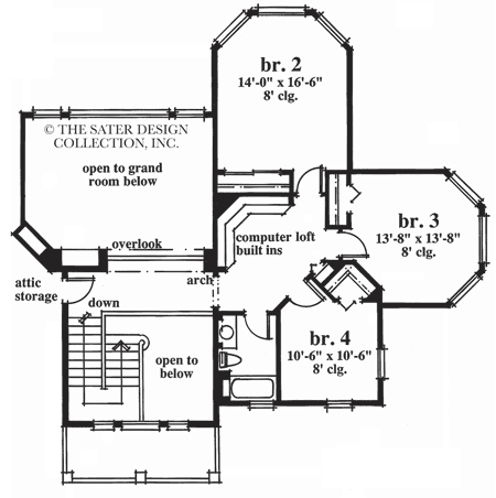 Edgewood Trail-Upper Level Floor Plan-#6667