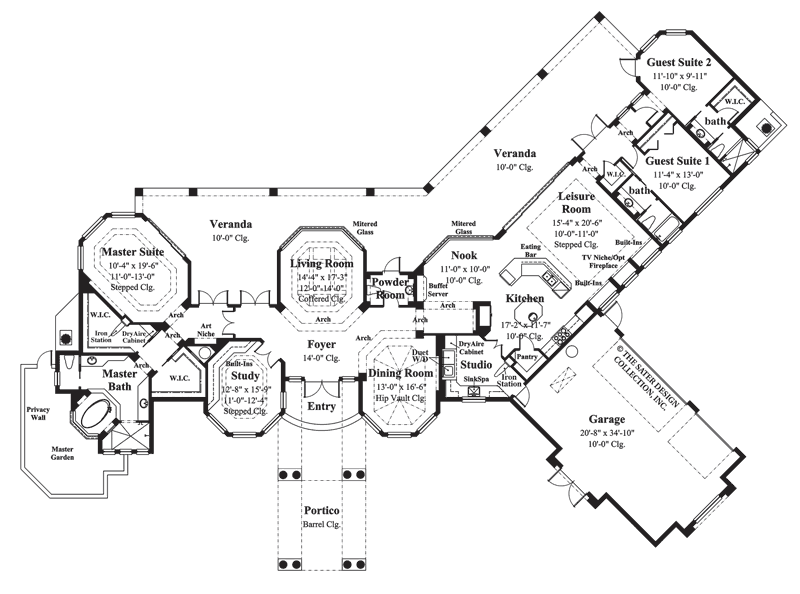 Governors Club Way-Main Level Floor Plan-Plan #6674
