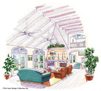 Interior Rendering Luxury Cottage House Plan