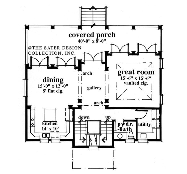 Saddle River-Main Level Floor Plan-#6681
