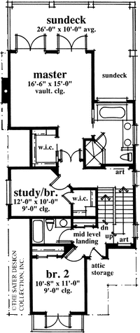 Georgetown Cove-Upper Level Floor Plan-#6690