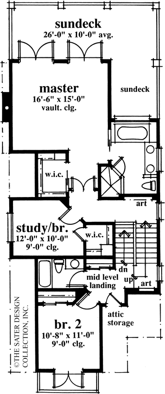Georgetown Cove-Upper Level Floor Plan-#6690