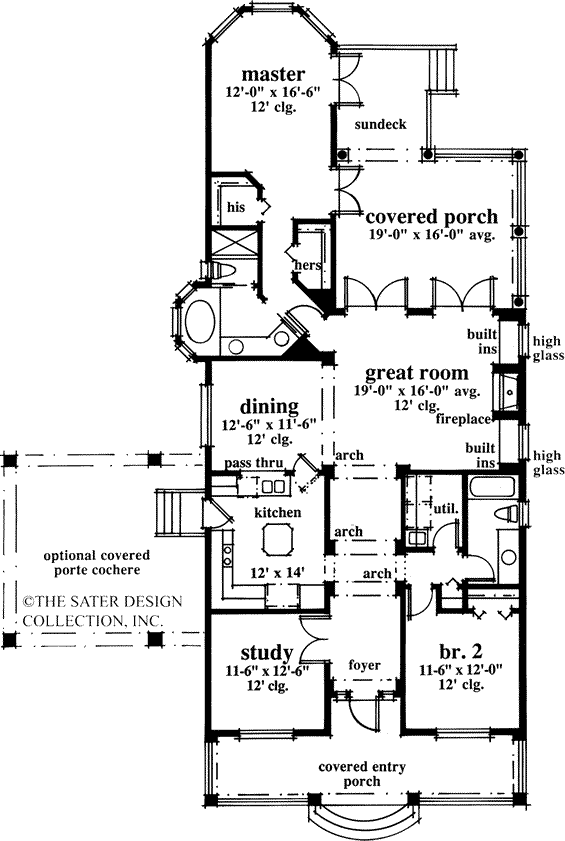 Cayman Court Home Main Level Floor Plan-#6694