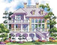 Savannah Sound-Rear Elevation-Plan #6698