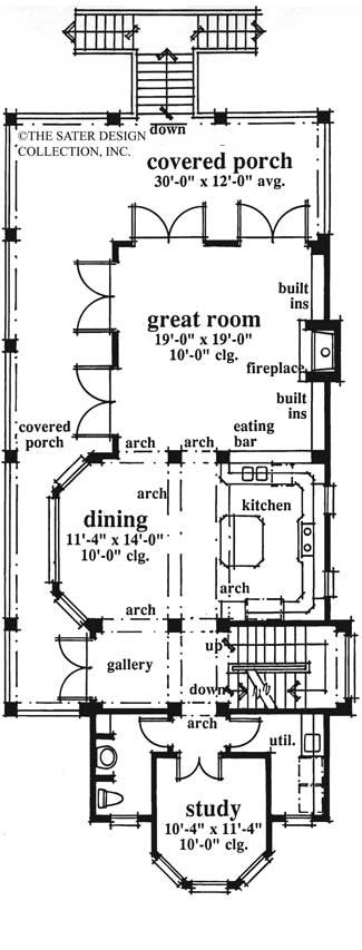 charleston place-main floor plan-plan #6700