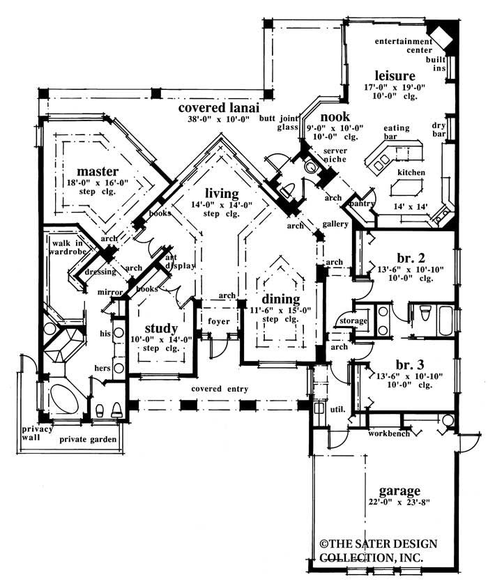 landfall trail-main level floor plan-#6719