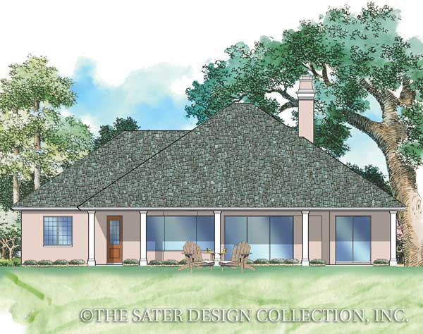 Oliver Landing Way-Rear Elevation-Plan #6730