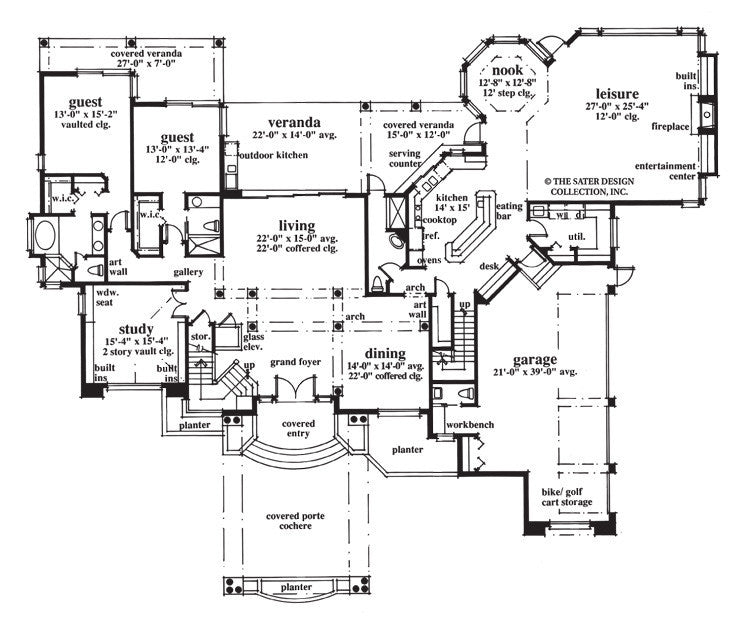 olde cypress pointe-main level floor plan-#6732