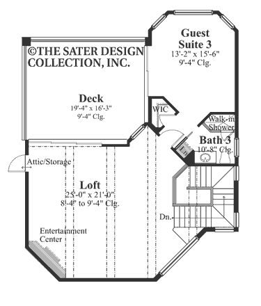 Sherbrooke-Upper Level Floor Plan-Plan #6742