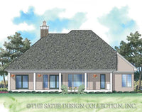 Morningside Court-Rear Elevation-Plan #6743