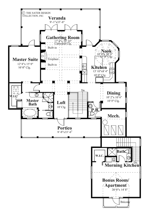 Carlisle Bay- Upper Level Floor Plan -#6755